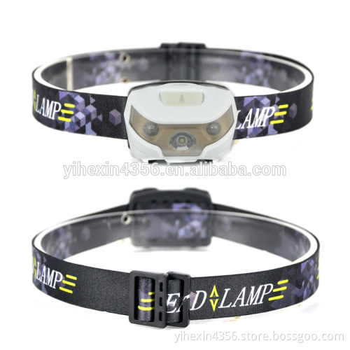 Wholesale Headlight Camping Dual Light Source Led USB Rechargeable Headlamp